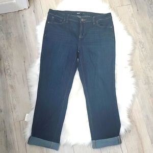 Vera Wang Dark Denim Capris